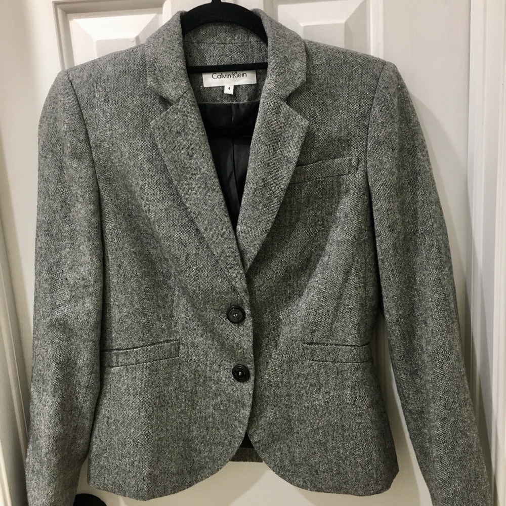 SOLD Calvin Klein Grey Classic Blazer Size S/4